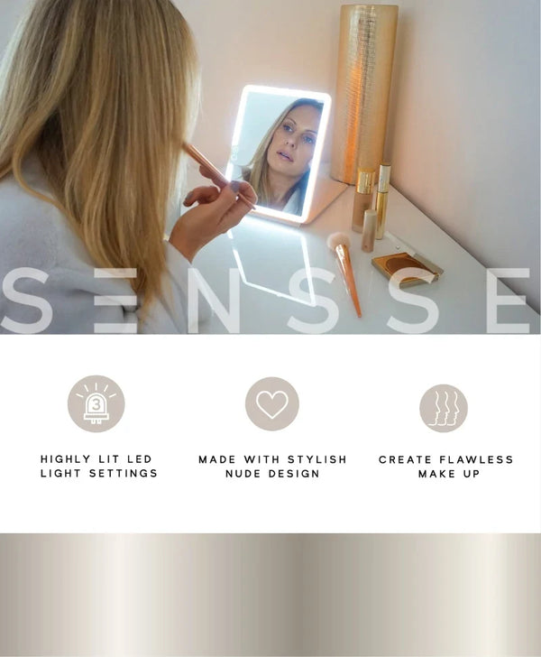 Glow Up LED Mirror (Warm Grey)