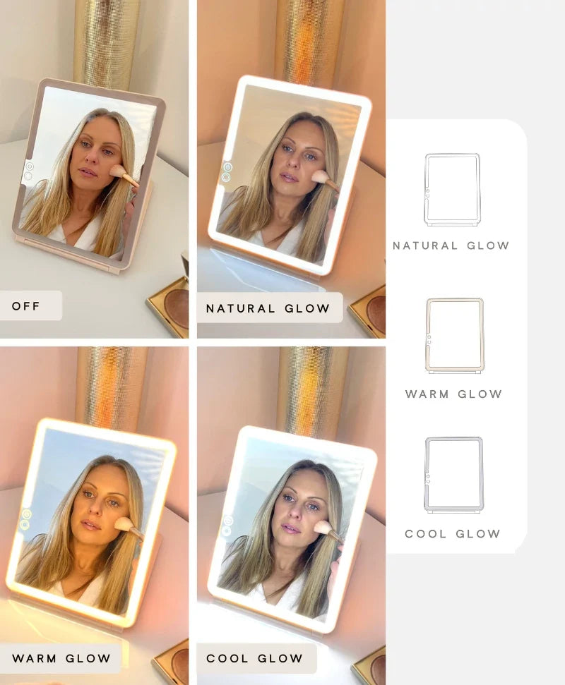 Glow Up LED Mirror (Warm Grey)